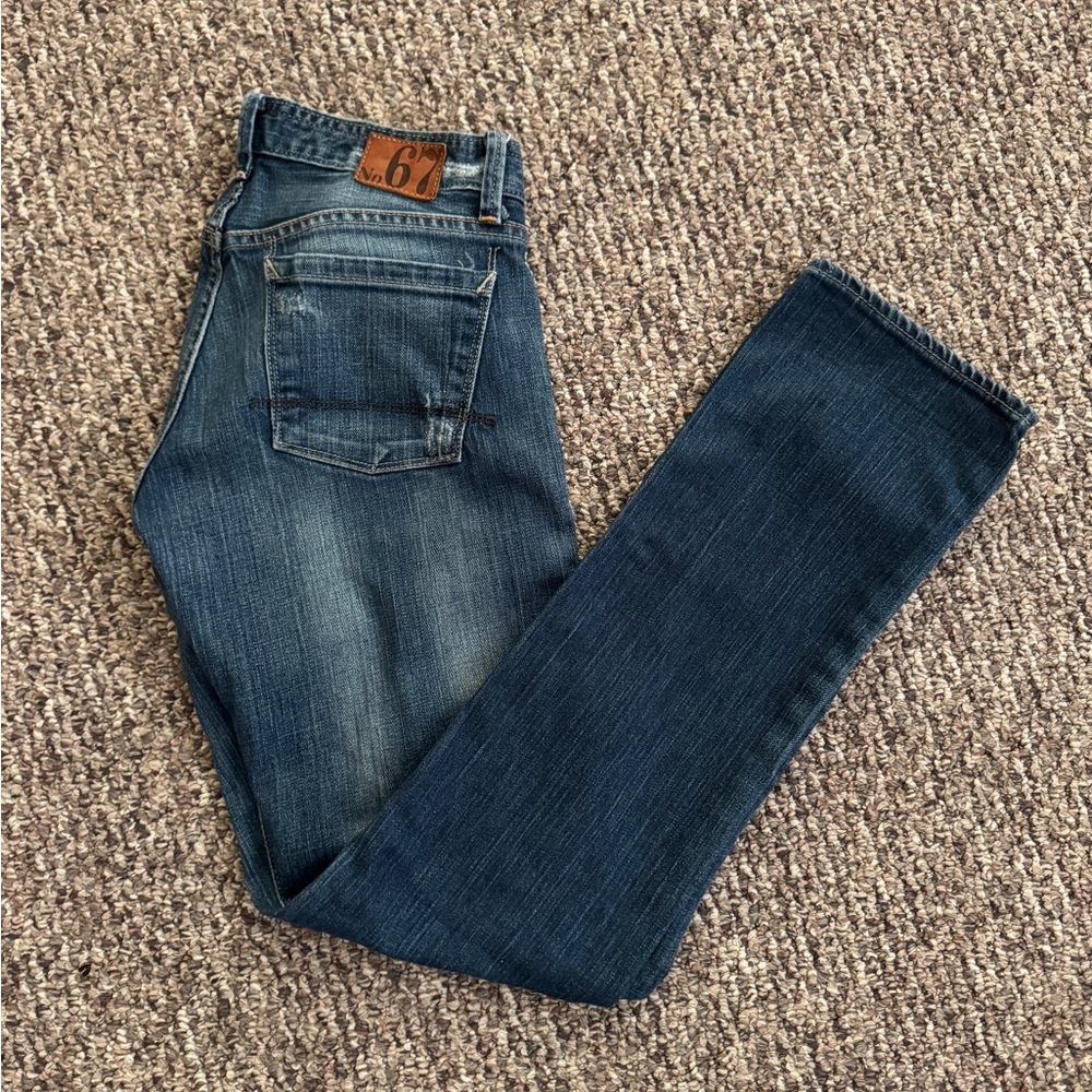 Women's Classic Blue Straight Leg Jeans